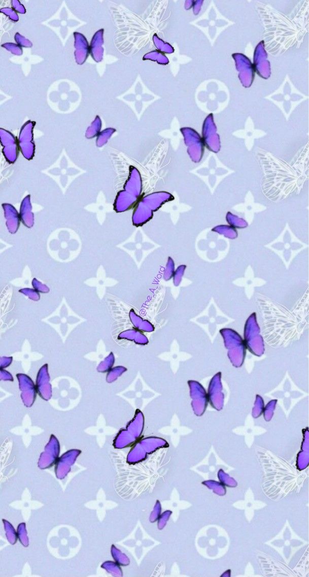 Louis Vuitton green butterflies  Louis vuitton iphone wallpaper