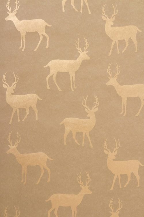 iPhone Wallpaper Country Deer Pattern Prints Merry Christmas