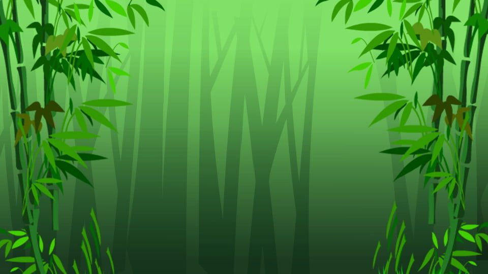 Chinese Style Fresh Bamboo Forest Background Material