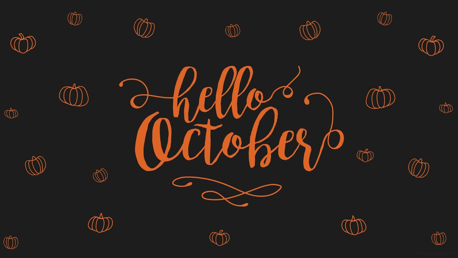 Hello October Wallpaper