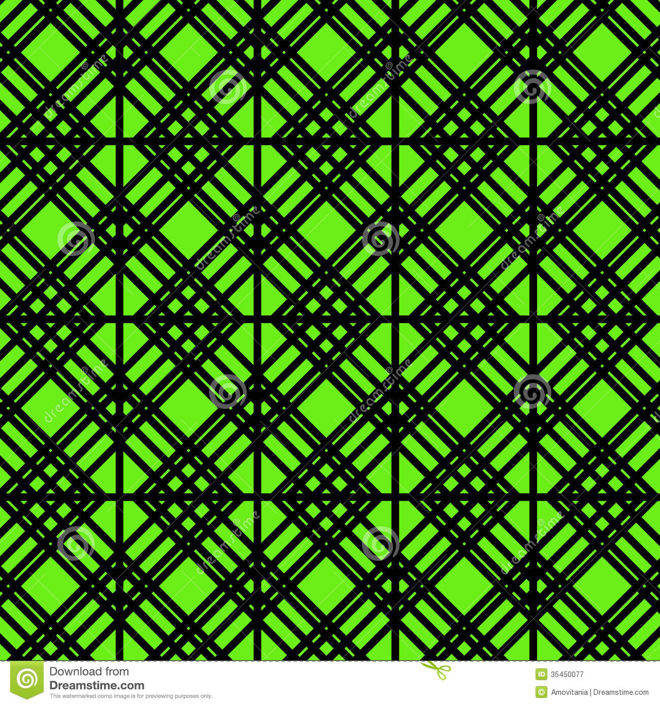 Contour Geometric Pattern On Green Background Royalty Free Stock