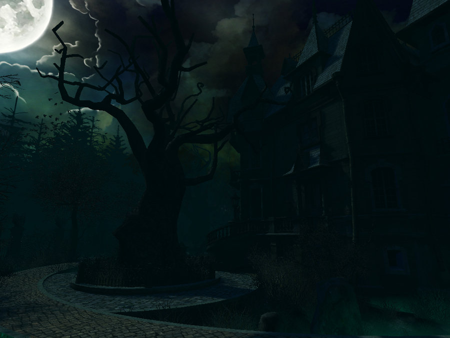 Haunted Forest Background Haunted house background 6 by