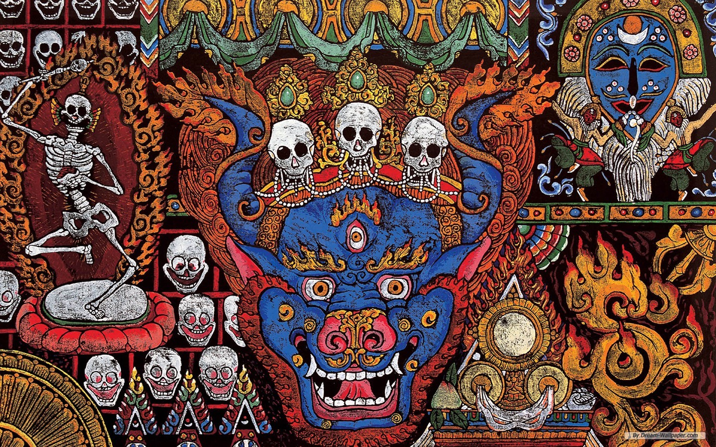 Wallpaper Art Tibetan Thangka Painting