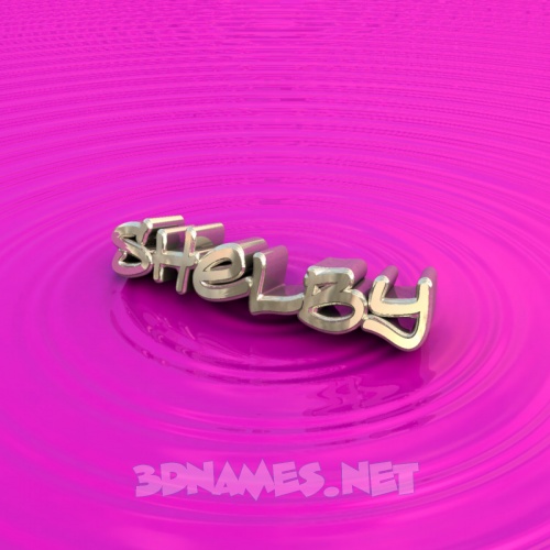 Pre Of Pink Graffiti For Name Shelby
