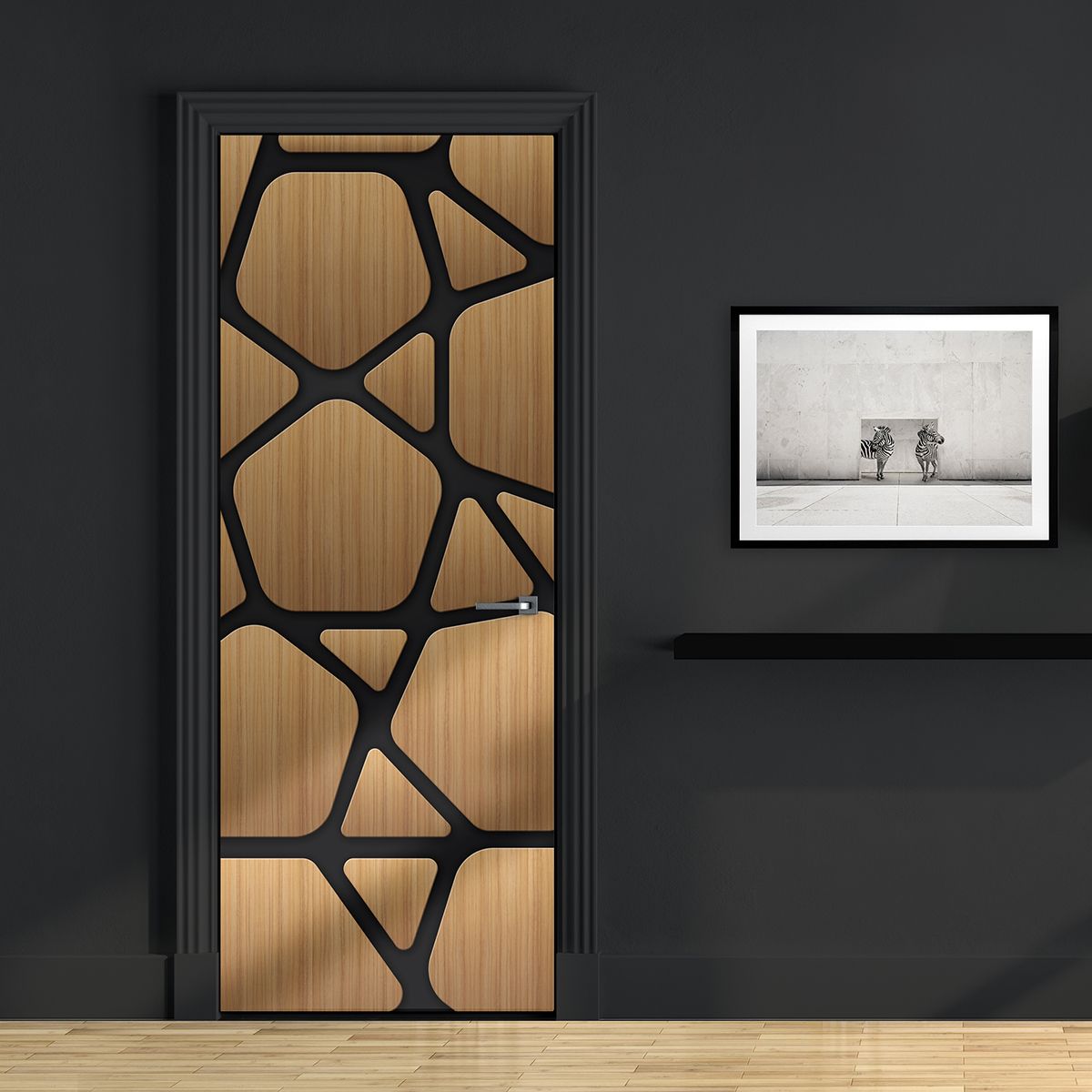 Modern Organic Door Wallpaper Wood Doors Design