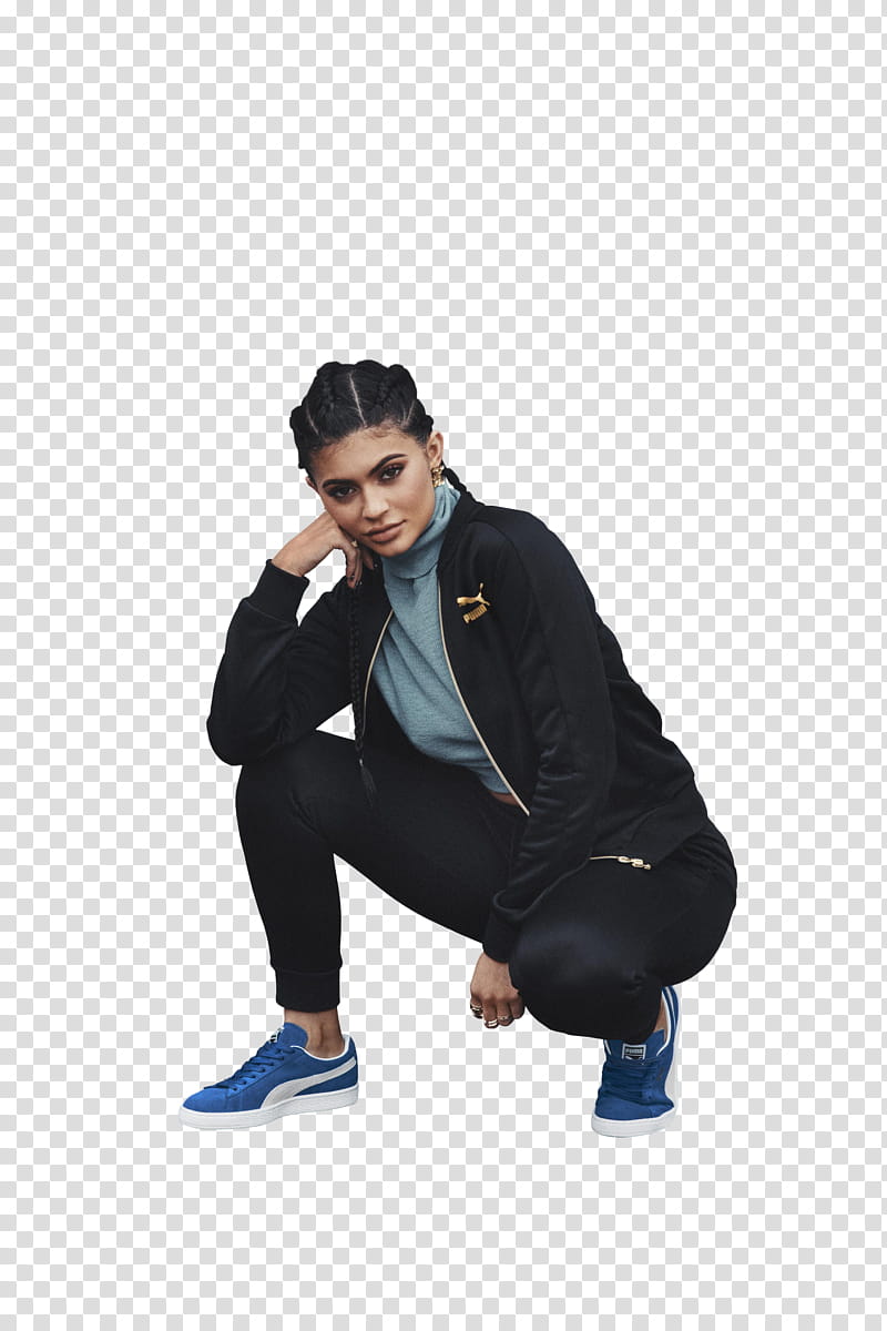 Kylie Jenner Woman Wearing Black Jacket Transparent Background
