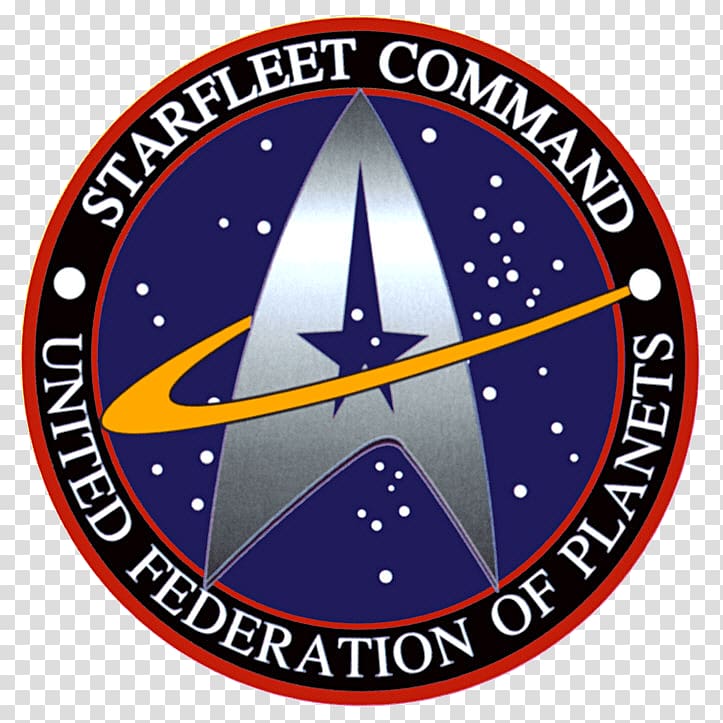 Starfleet Mand Logo Badge Transparent