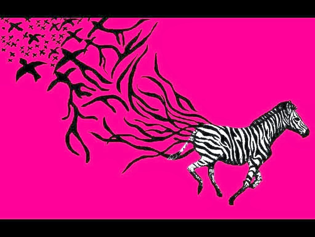 Pink Zebra Wallpaper