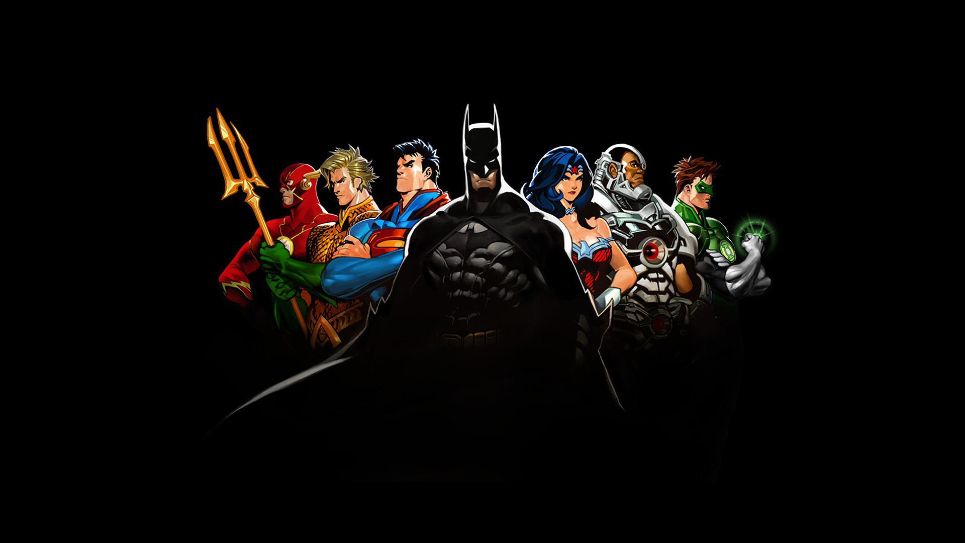 Wallpaper Justice League Dc Ics Batman Superman Wonder Woman
