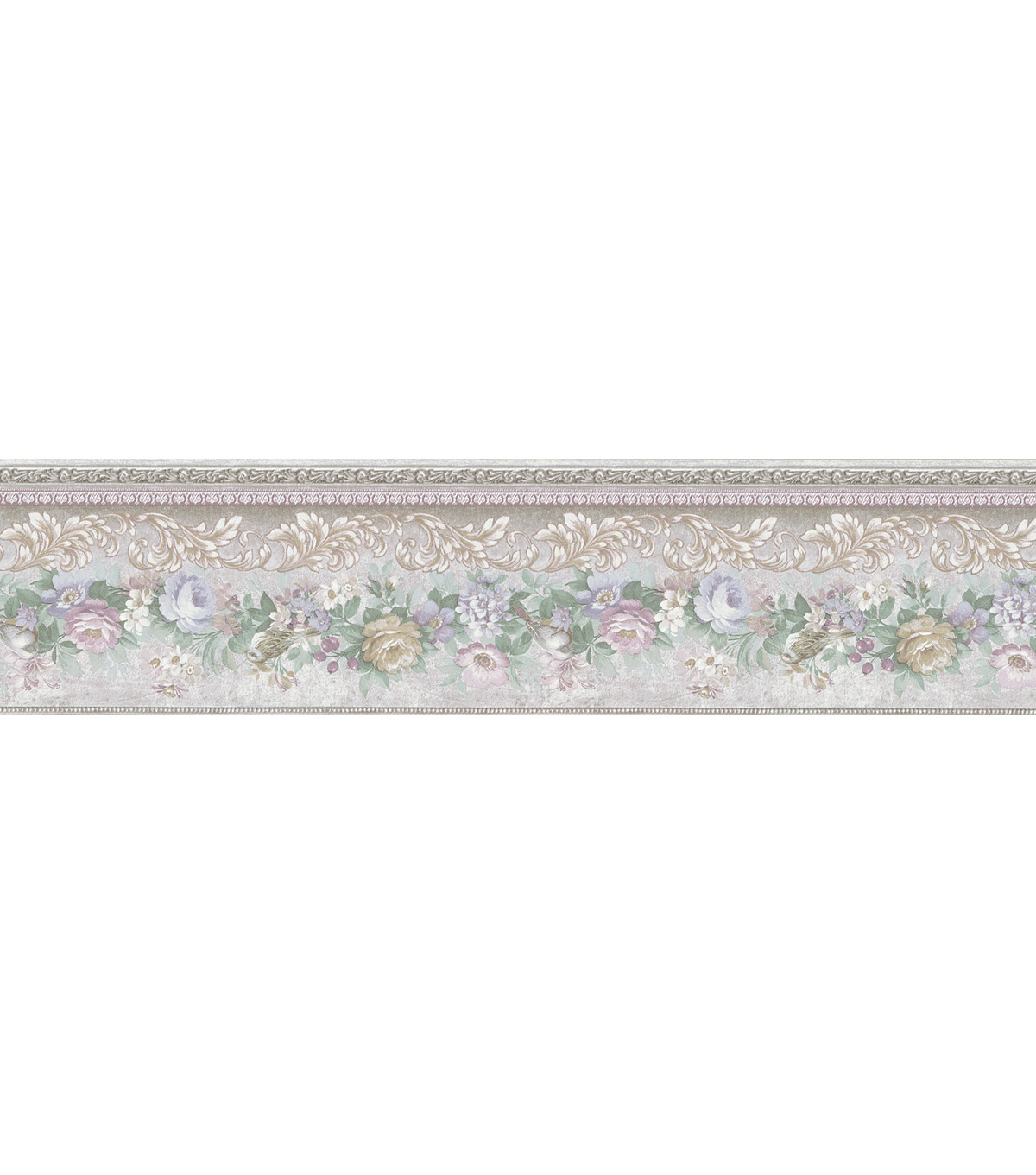 Free download Floral Scroll Wallpaper Border Multicolor SampleBirded