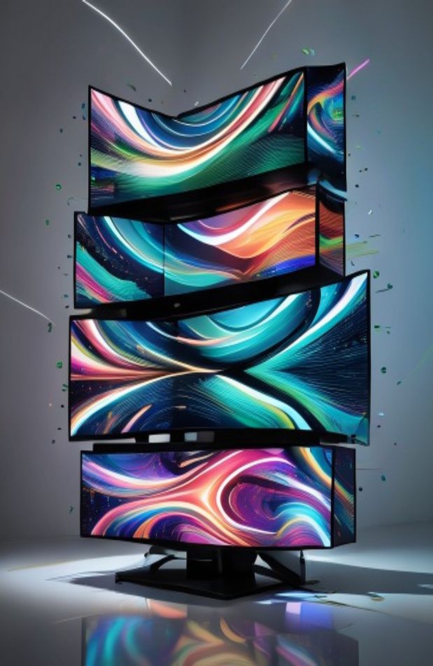 Stacked Monitor Wallpaper