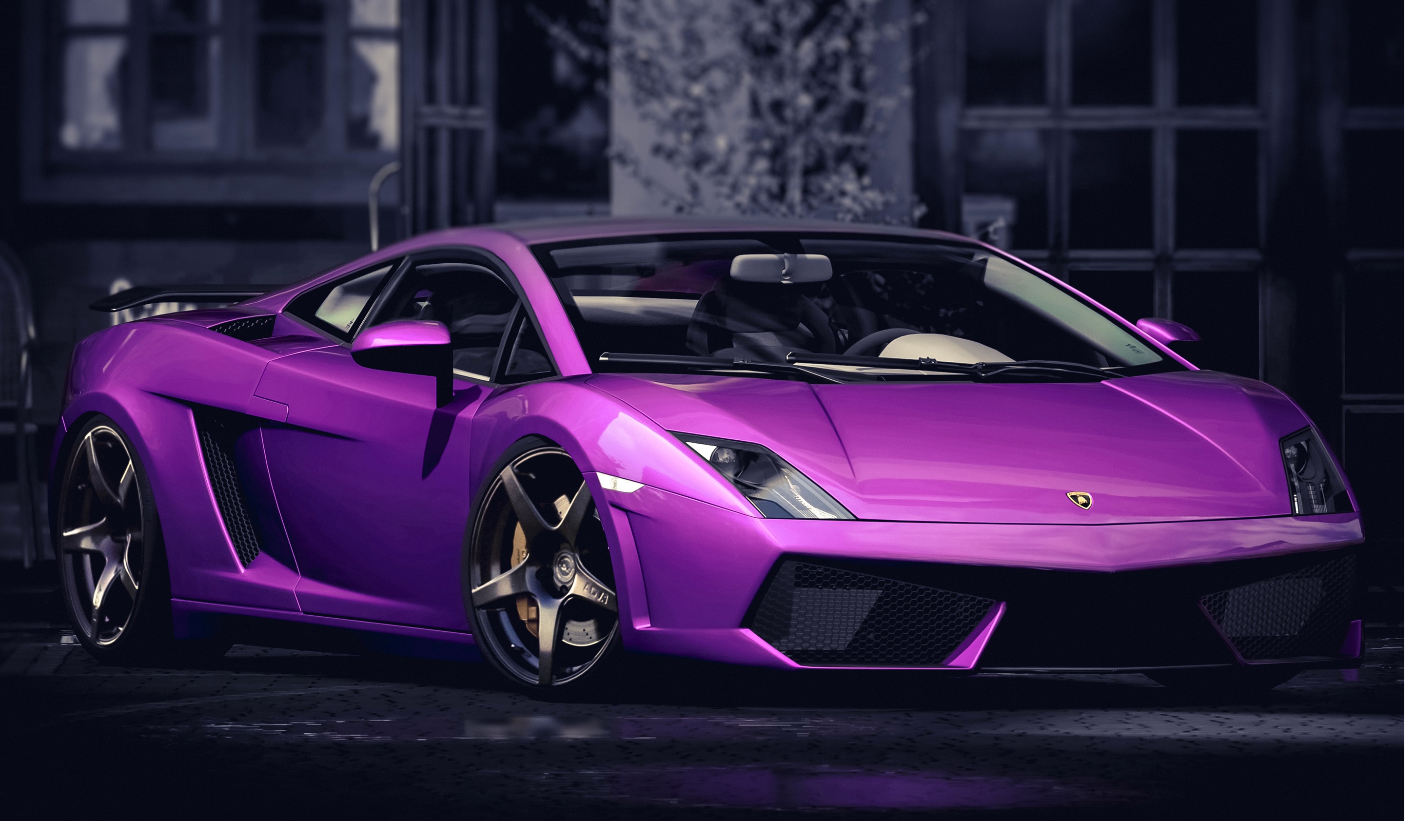 Purple Lamborghini Wallpaper Image Photos Pictures Background