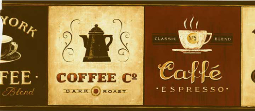 Coffee Wallpaper Border Eb8900b Inc