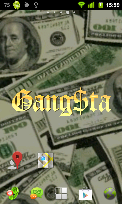 Download Gangster Live Wallpaper for your Android phone 480x800