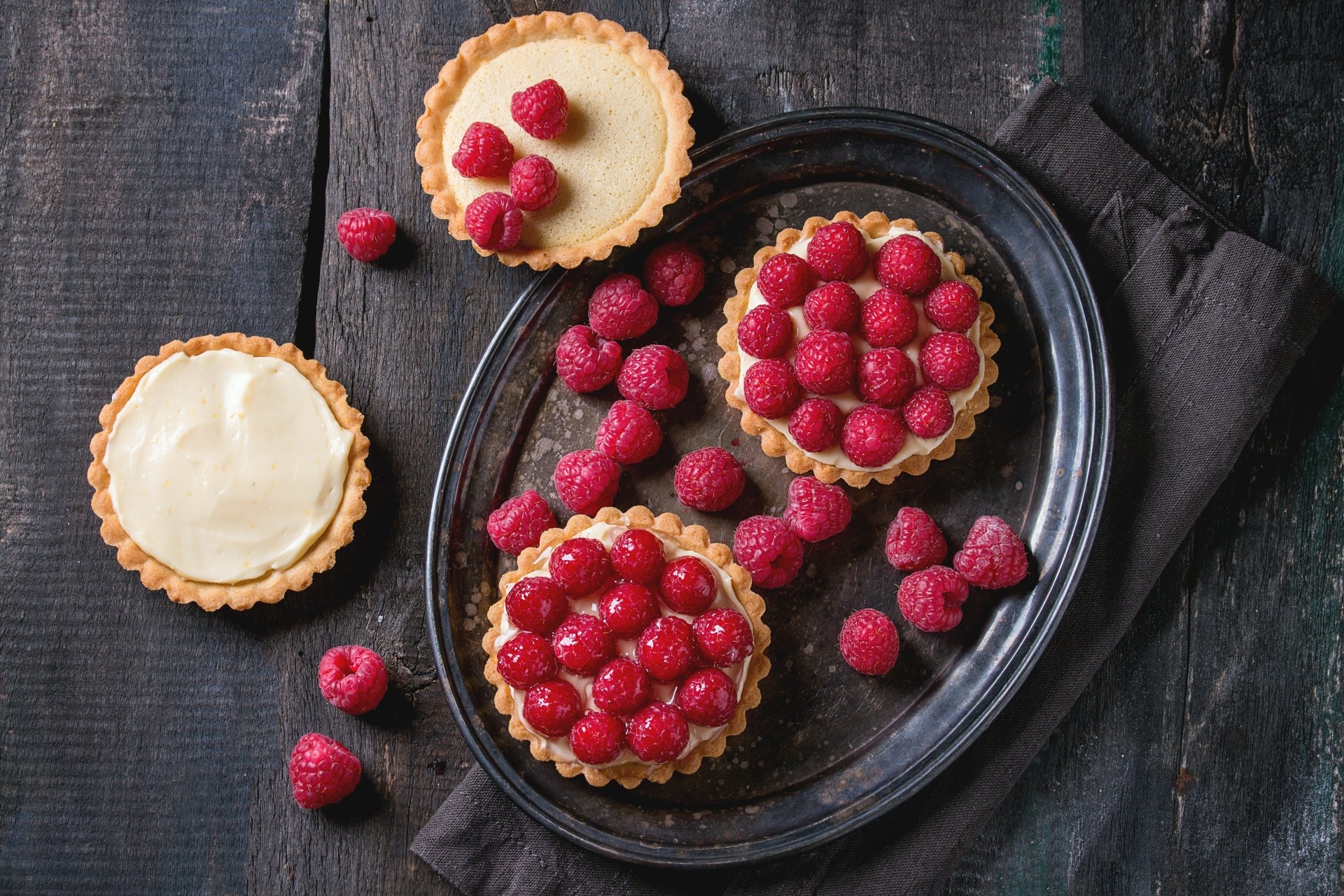 Tart Still Life Pastry Plate Raspberry Berry Food Dessert 4k Wallpaper