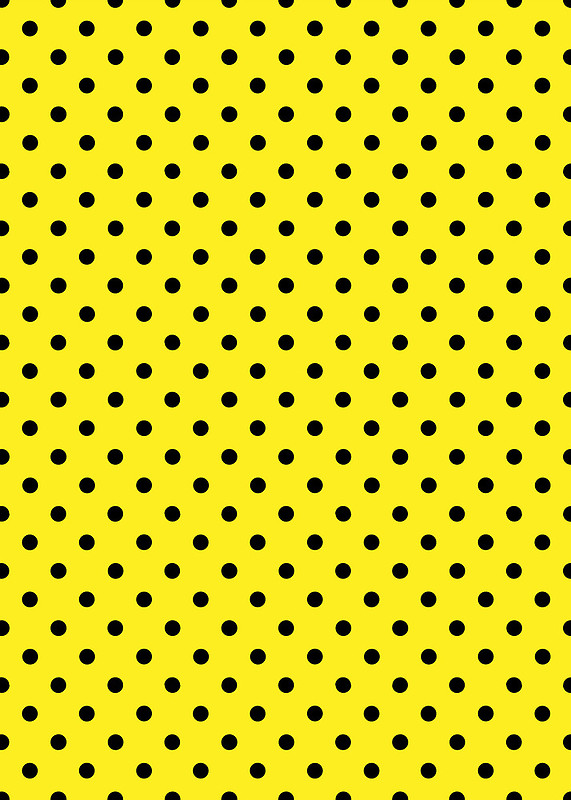 Polkadots Yellow And Black By Medusa81
