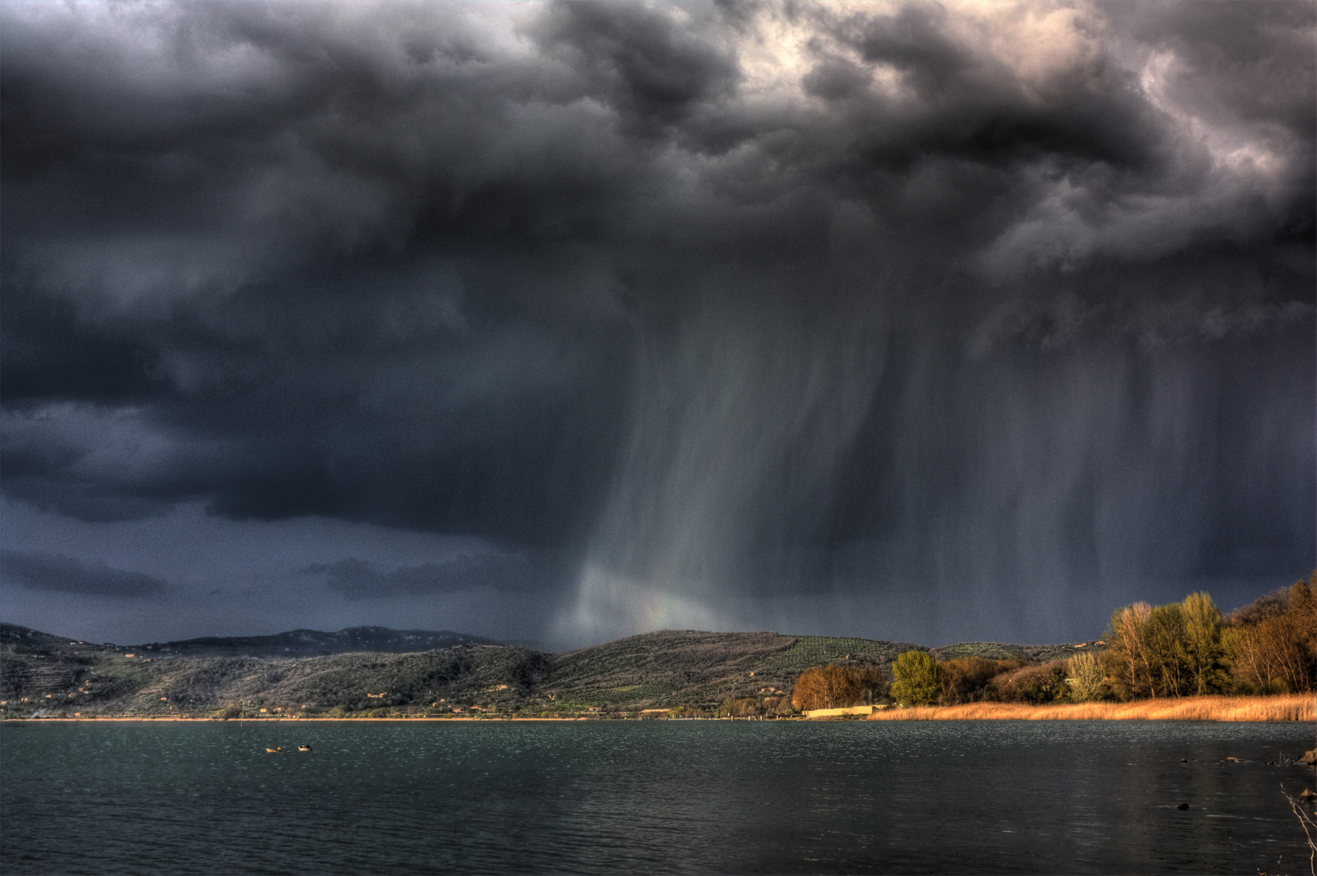 Rain Storm Desktop Wallpaper Image