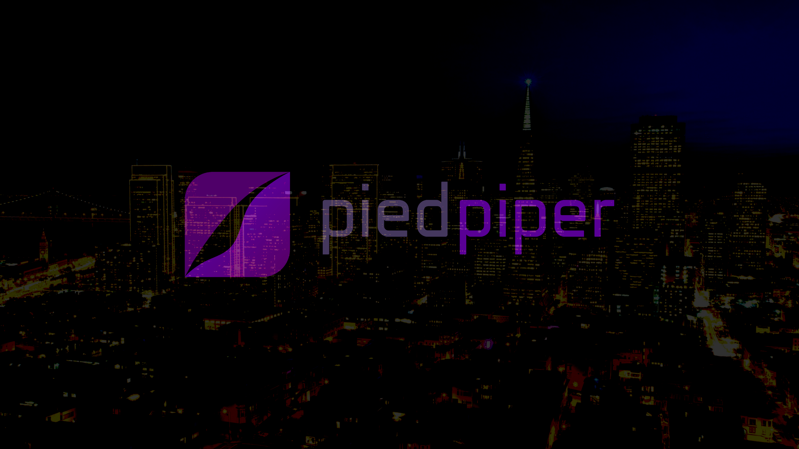 Wallpaper Pied Piper Logo With Californa In The Background