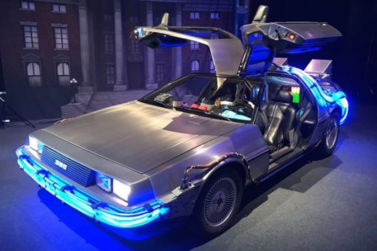 Delorean Time Machine Rental Company Image Wallpaper