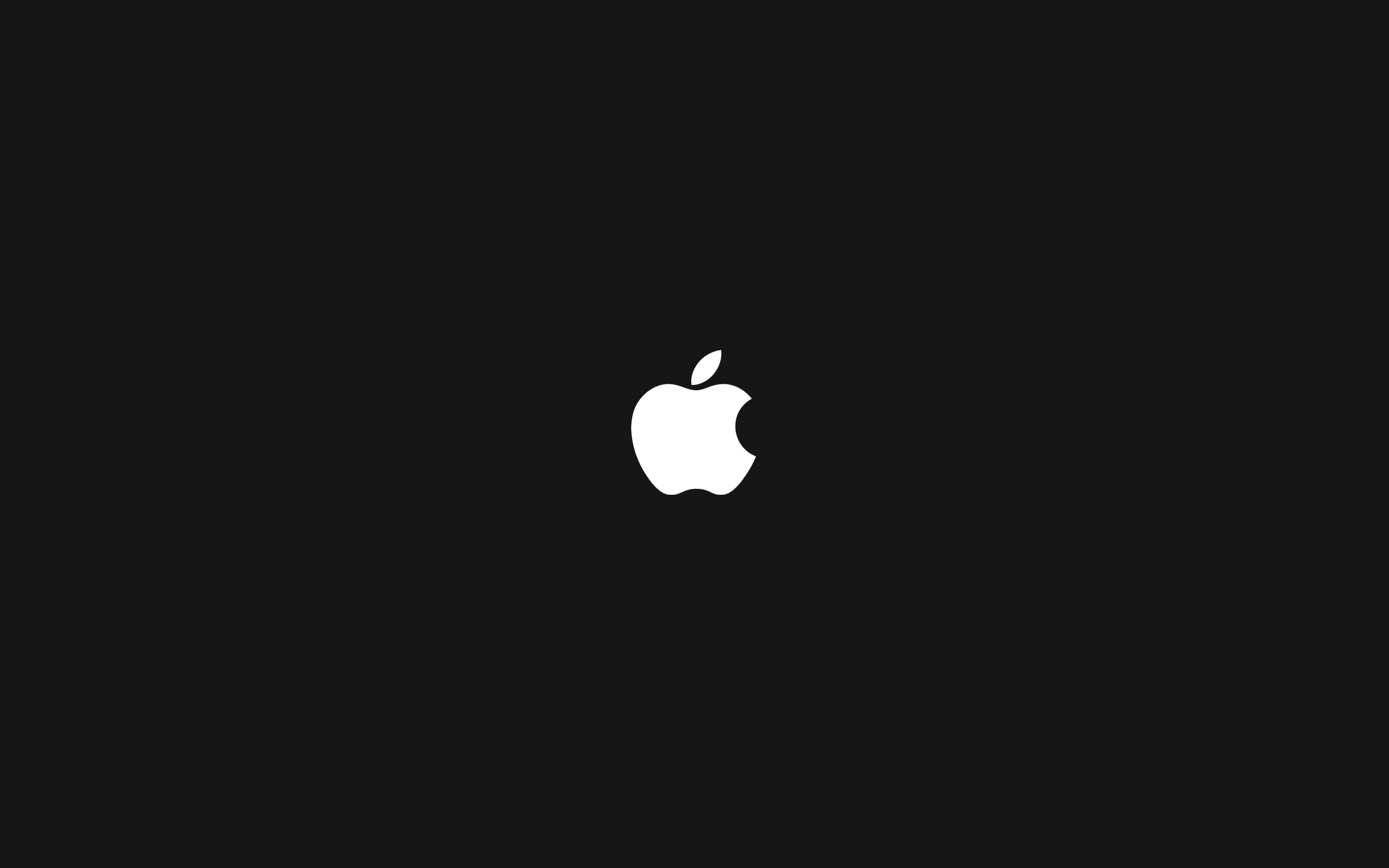 White Apple Logo Wallpaper Desktop iPad Background