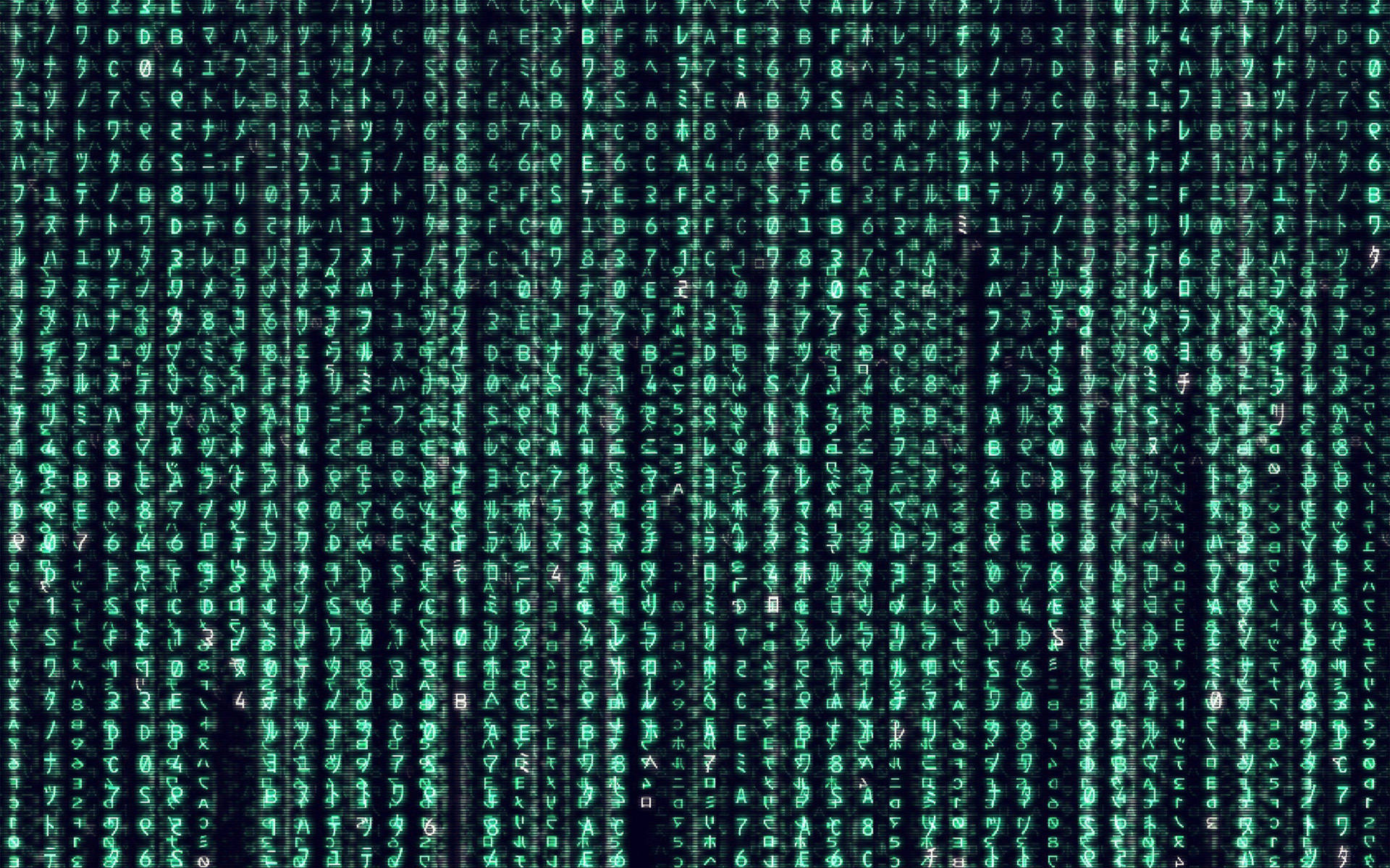 Neon Turquoise Blue Japanese Matrix 9h4qw5fut9kg0l9h Wallpaper