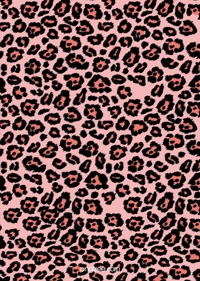 Pink Leopard Print Cute Fashion Texture Background Cheetah