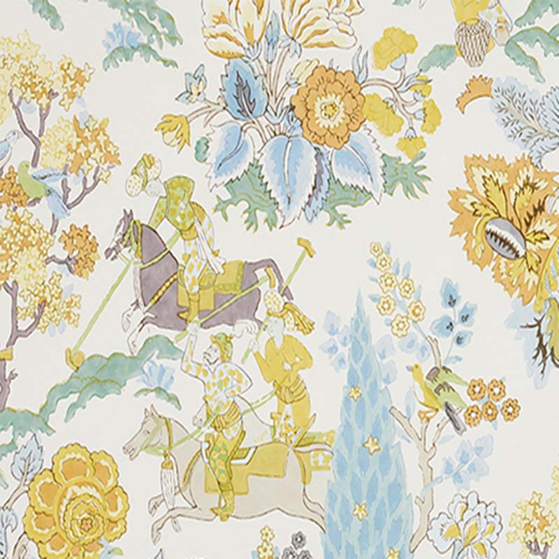 Schumacher Persian Lancers Citron Wallpaper Off Samples