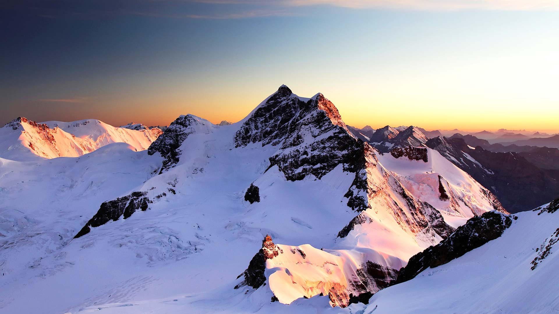 HD Beautiful Jungfrau Summit In Switzerland The Main Summits Of