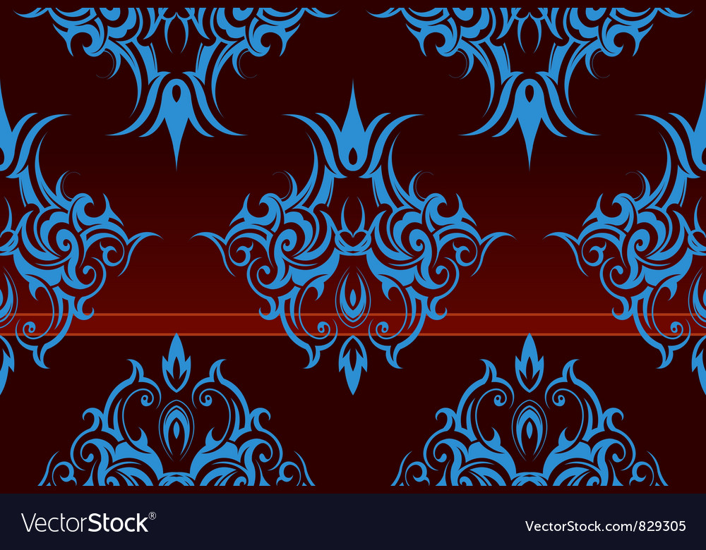 Repeating Swirl Wallpaper Royalty Vector Image