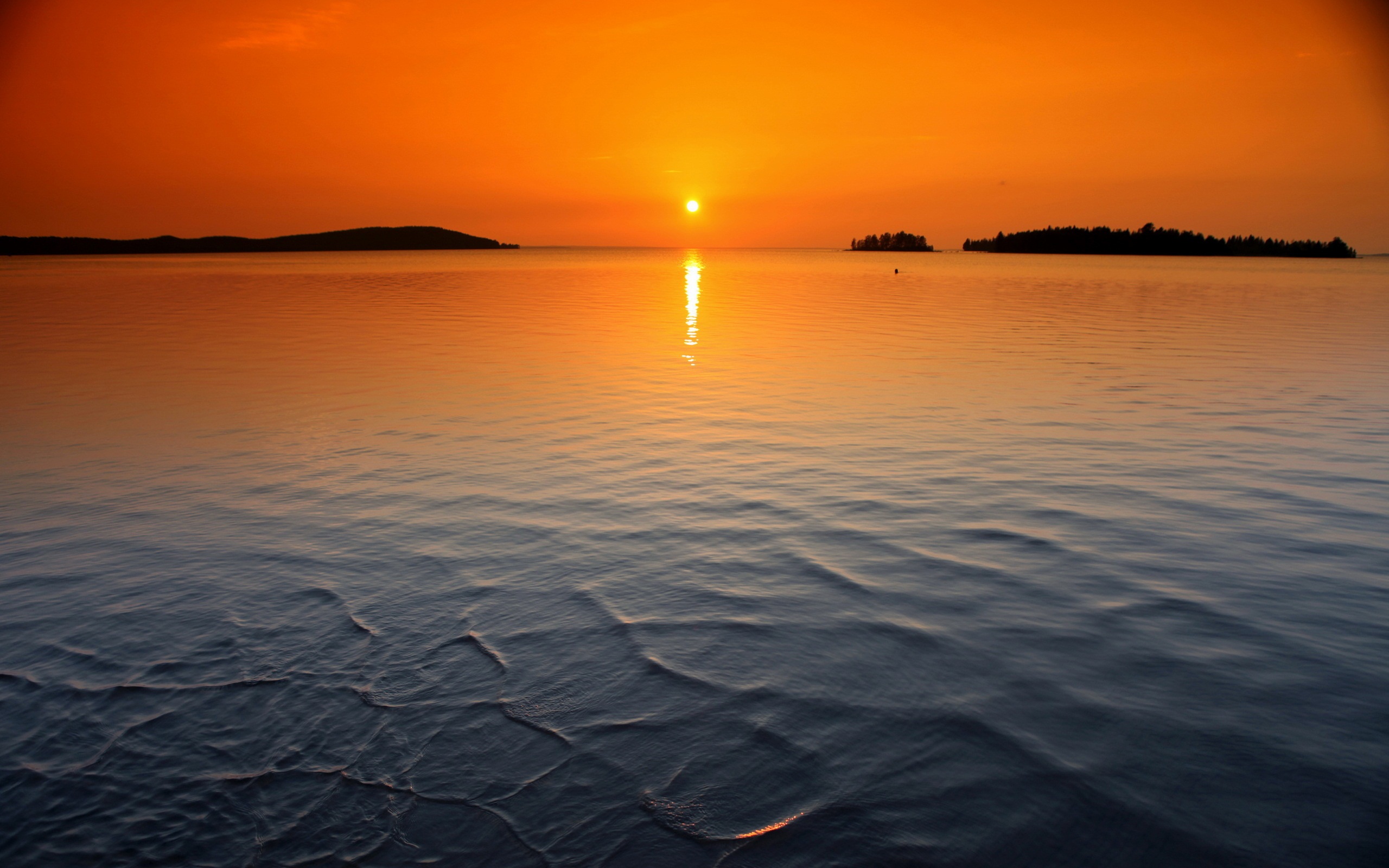 Wallpaper Sunset Ocean