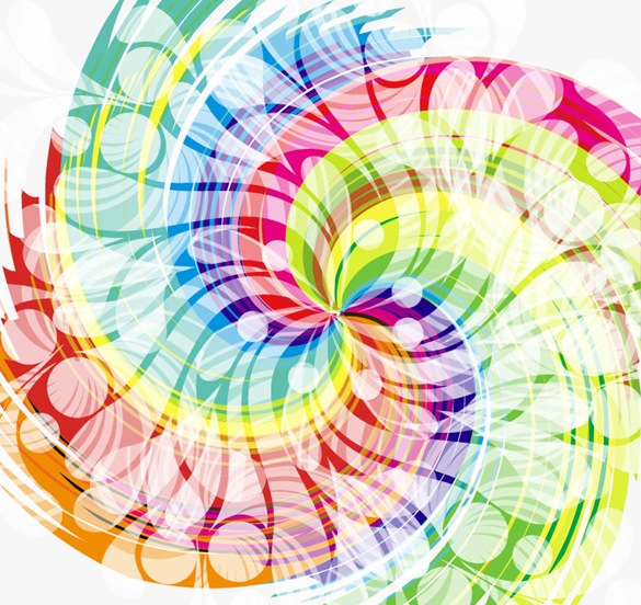 Name Abstract Colorful Swirl Design Vector Background