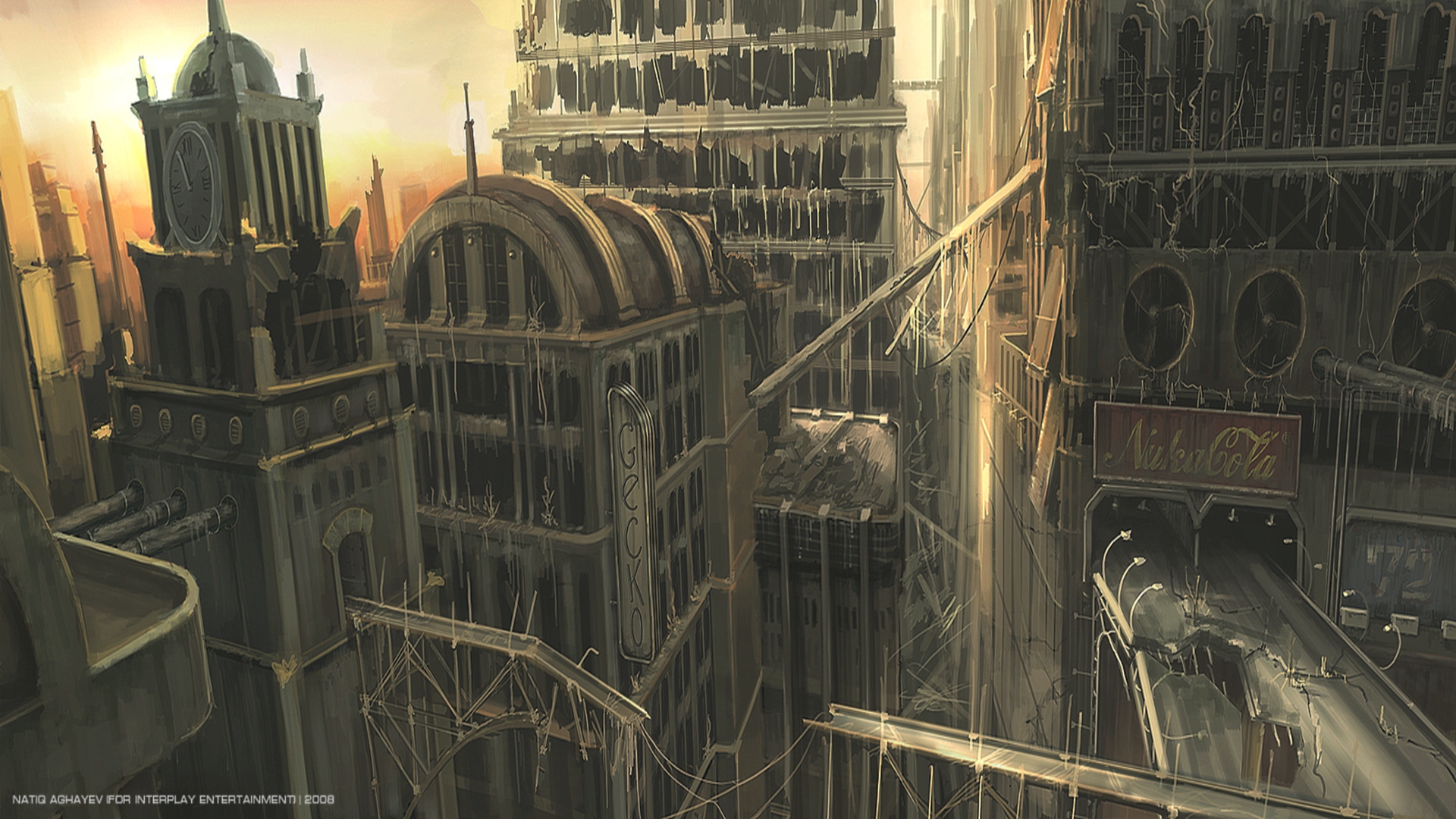 Fallout Sci Fi City Apocalyptic T Wallpaper