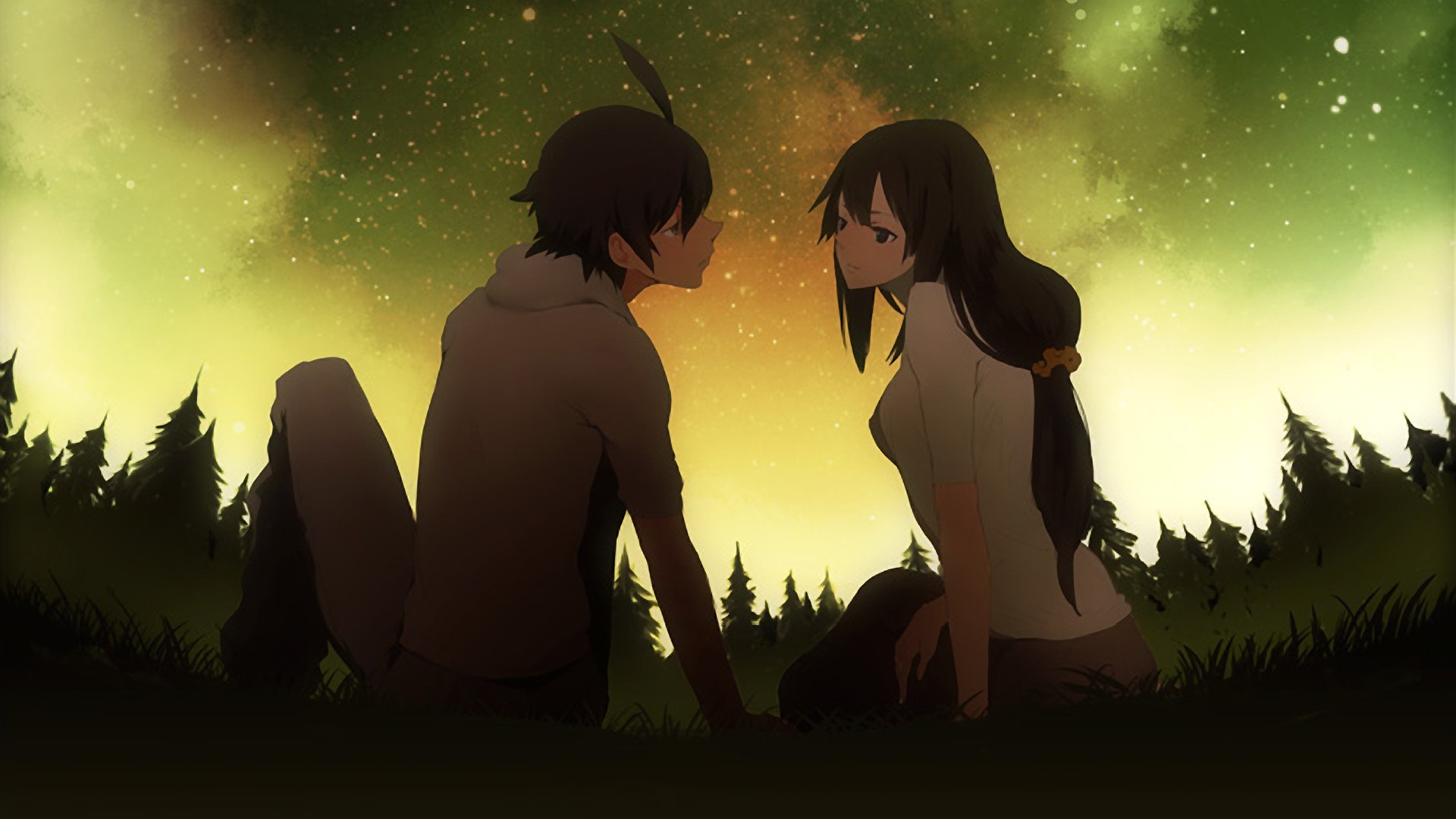 Cute Anime Couple Wallpaper