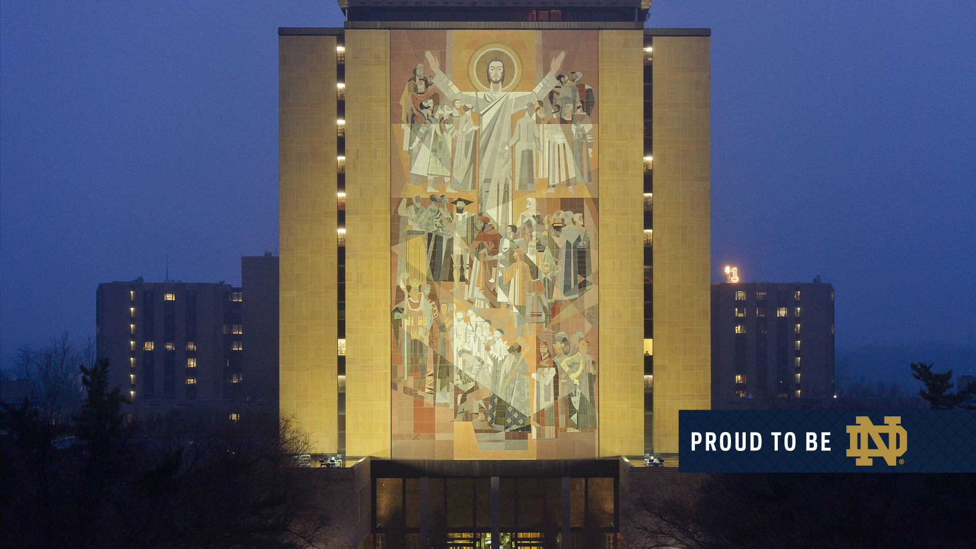 Wallpaper Displaying Image For Notre Dame Logo Toolbar