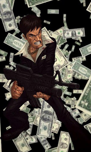 Bigger Scarface Money Live Wallpaper For Android Screenshot