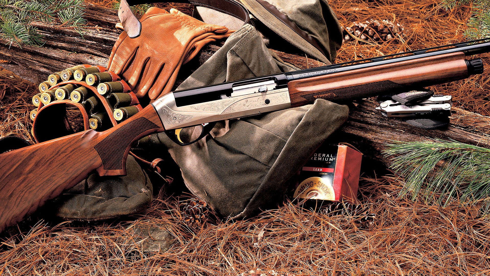 Shotguns for Hunting in Jungle Wallpaper Free Download
