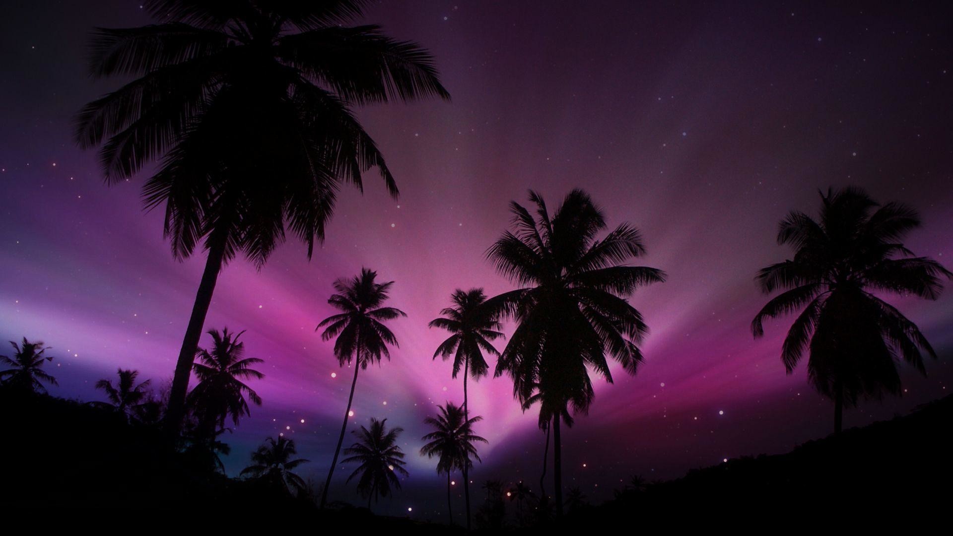 Purple Tree Wallpaper