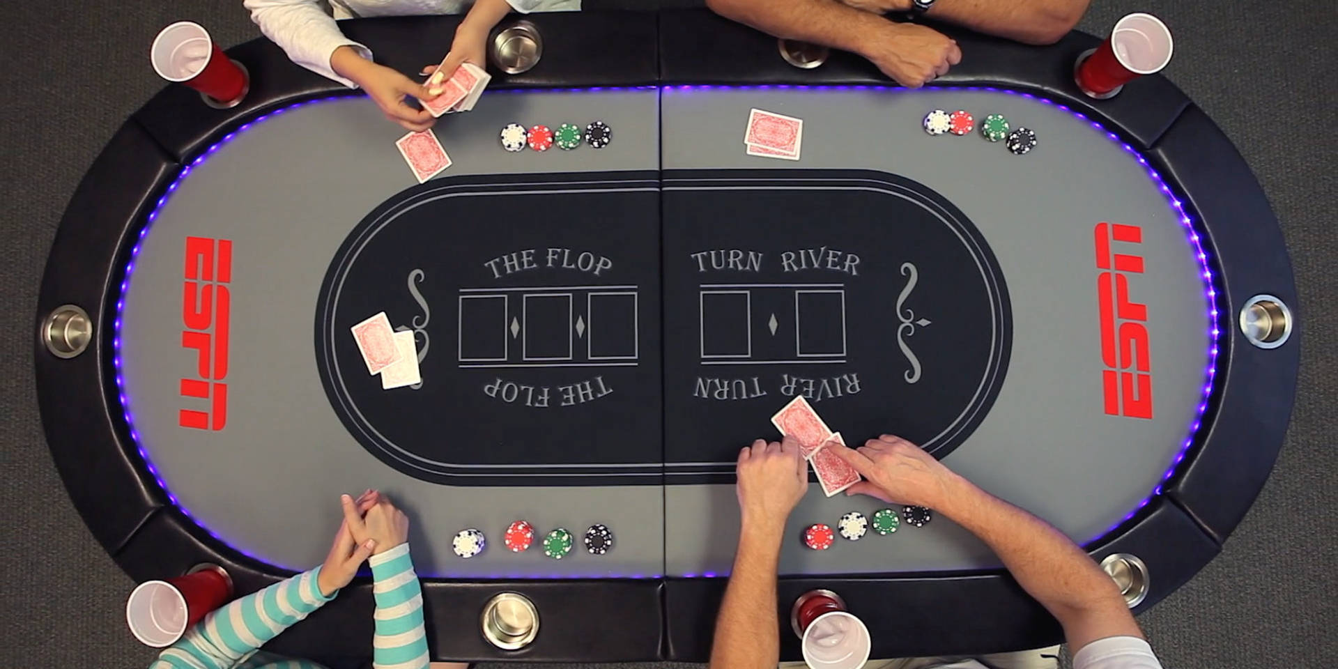 Poker Table Aerial Wallpaper