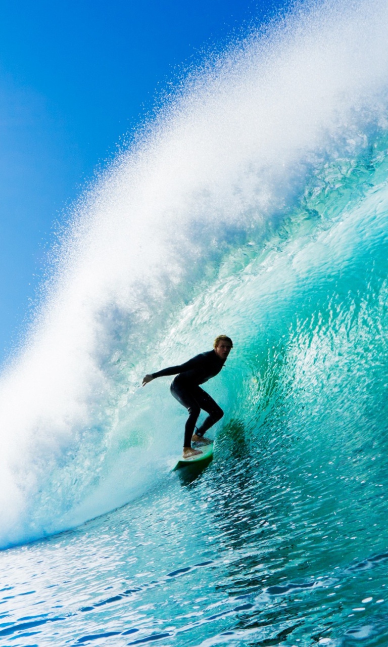 Fantastic Surfing 768x1280 wallpaper screensaver