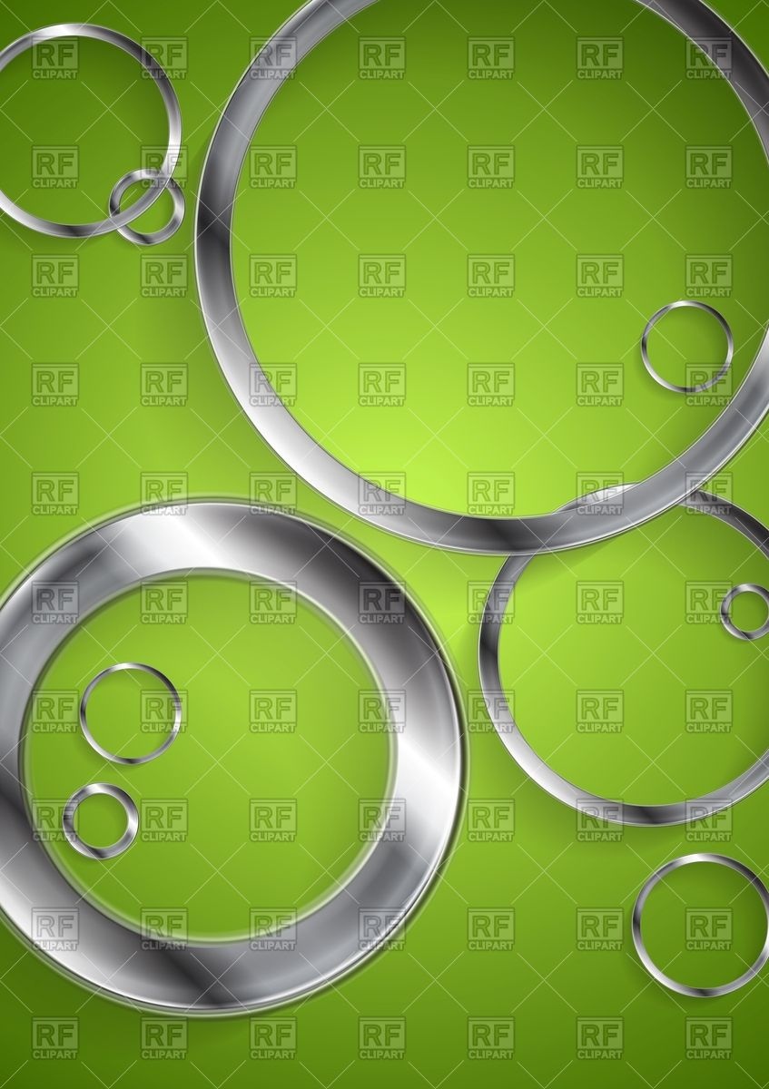 Bright green backdrop with metallic circles 45853 Backgrounds