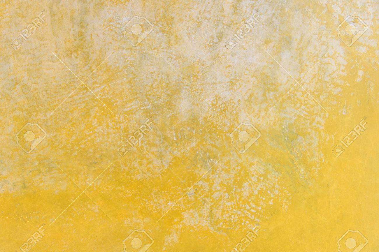 Antique Italian Yellow Plaster Texture Background Stock Photo