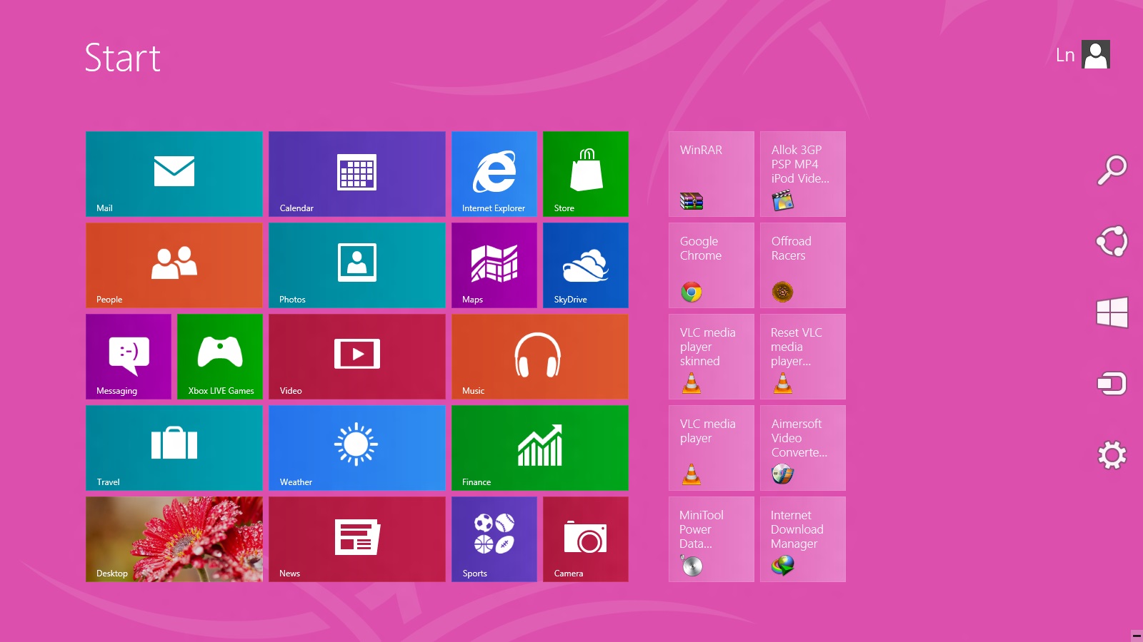 Microsoft Windows Change Start Screen Backround