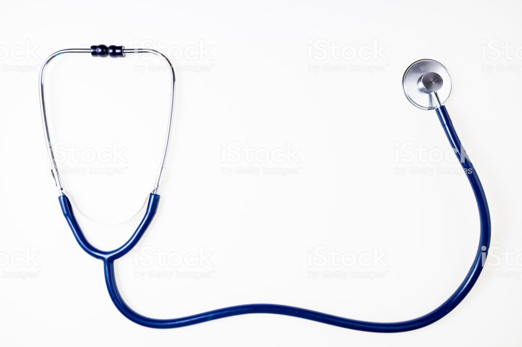 Stethoscope On White Background Doctor Equipment Medical