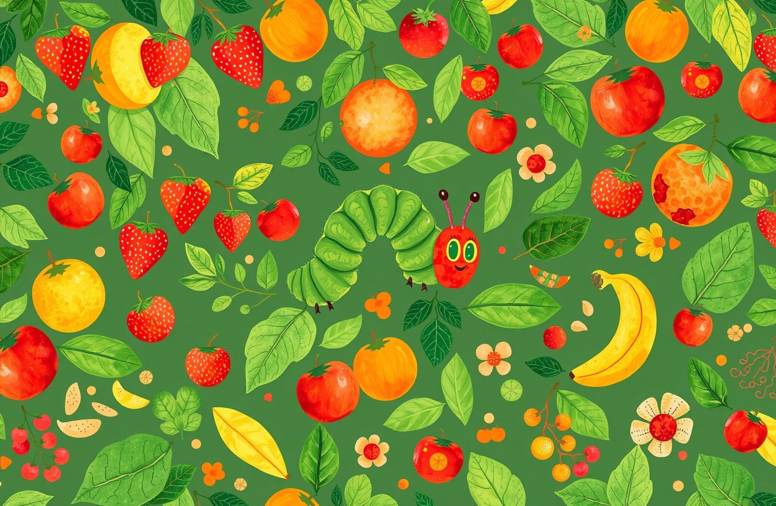 The Very Hungry Caterpillar Wallpaper