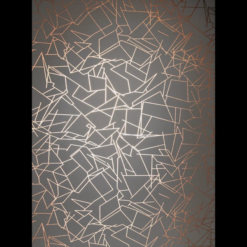 Metallic wallpaper Gold silver and copper by designer Erica