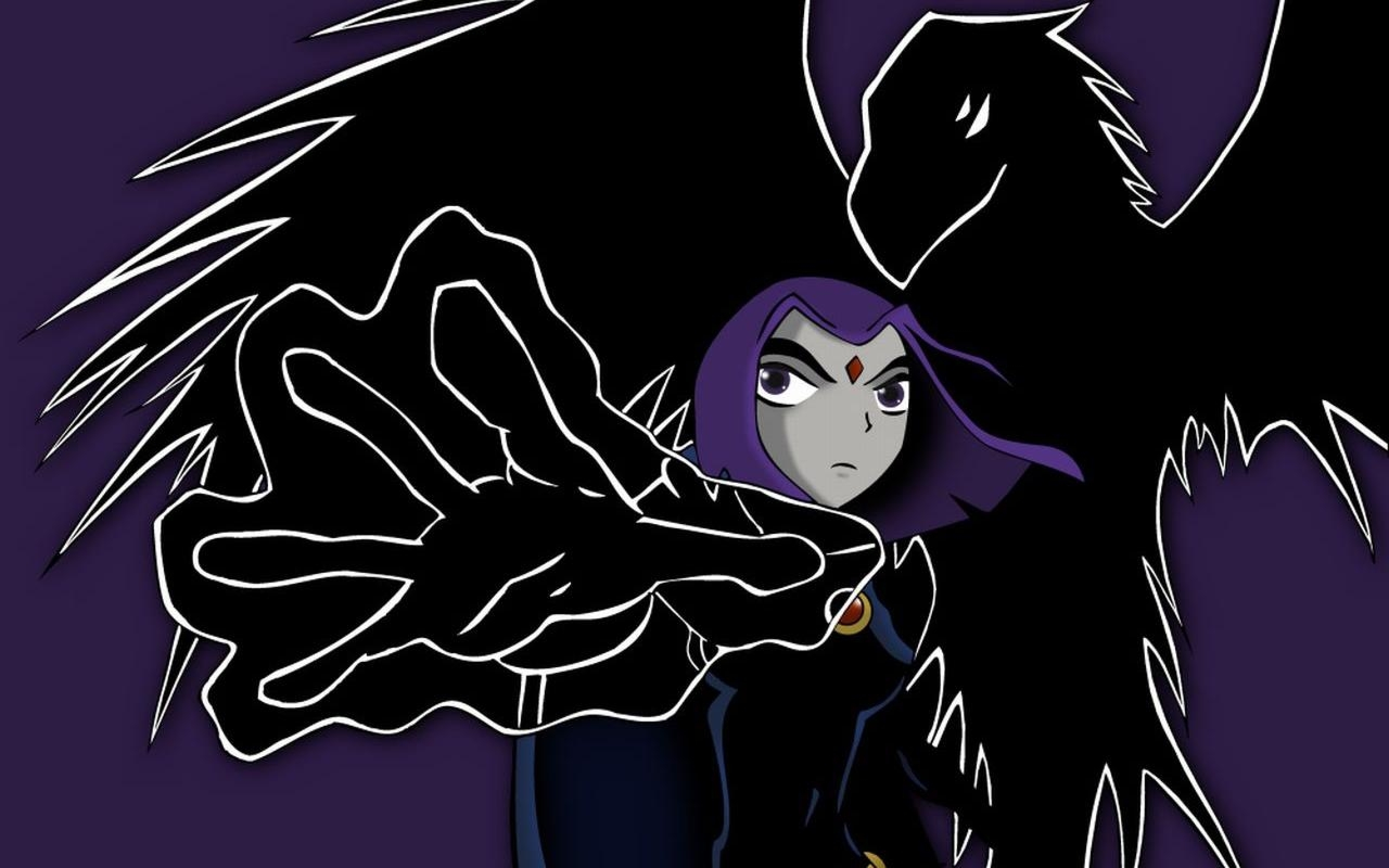 Teen Titans Raven Character Wallpaper Animals HD