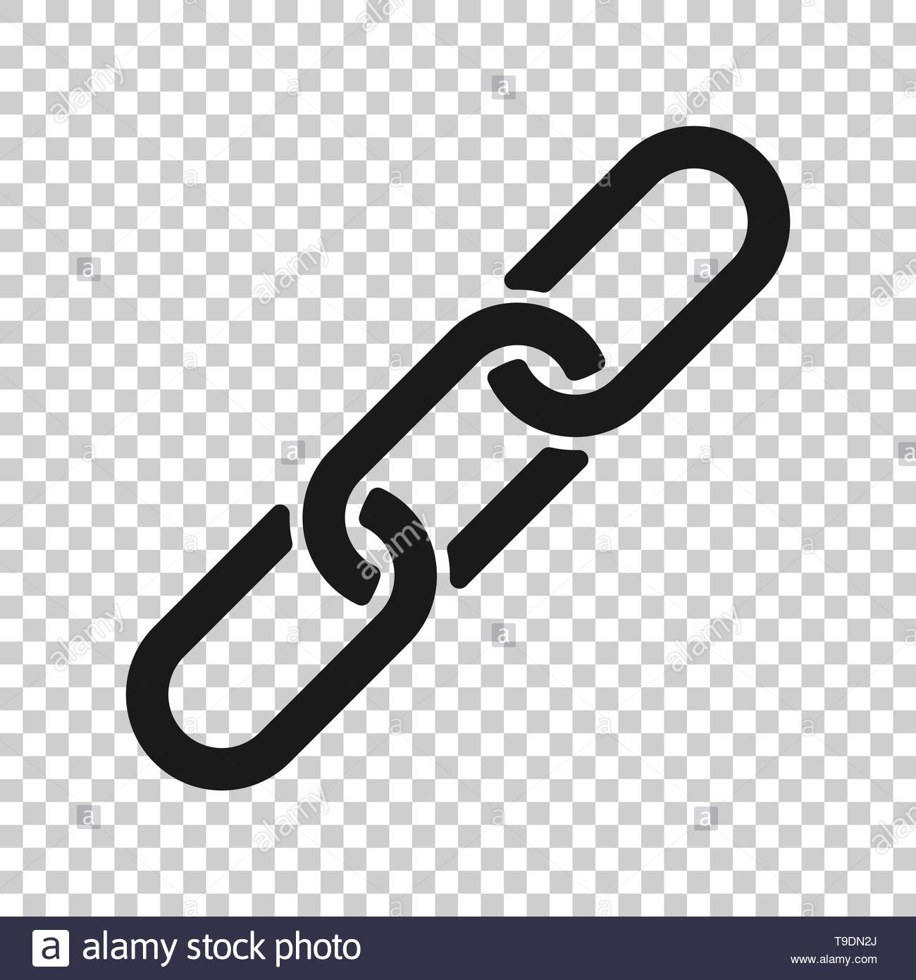 Chain Sign Icon In Transparent Style Link Vector Illustration On