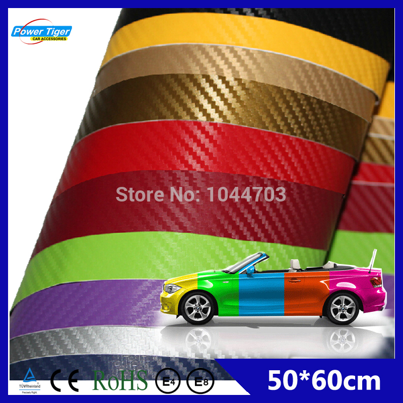 60cm Auto Car Accessories 3d 3m Carbon Fibre Vinyl Wallpaper Wrap