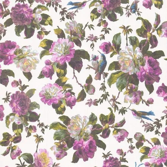 Amazing Floral Wallpaper Gathered Living