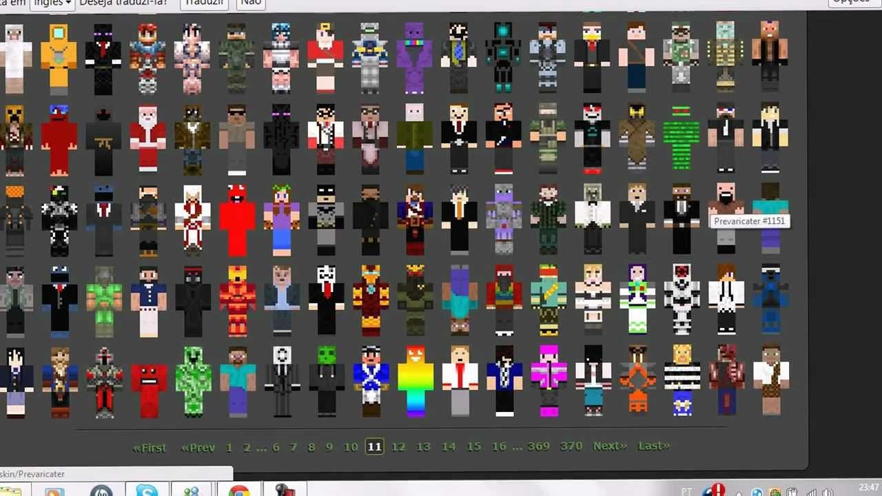 Skins minecraft youtubers Minecraft YouTubers